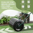 thumbnail image 5 of 20ft Sod Roller Push Tow Behind Lawn Roller U Shaped Handle 16Gal Water Fill Drain Plug Garden Black, 5 of 7