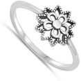 thumbnail image 4 of Mandala Flower Sun Guidance Ring .925 Sterling Silver Band Jewelry Female Male Unisex Size 8, 4 of 4