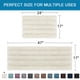 thumbnail image 5 of Set de alfombrillas de baño H.VERSAILTEX a rayas de chenilla, color crema, 5 of 6