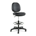 thumbnail image 2 of Alera Interval Series Swivel Task Stool, Supports Up to 275 lb, Black Faux Leather, 2 of 11