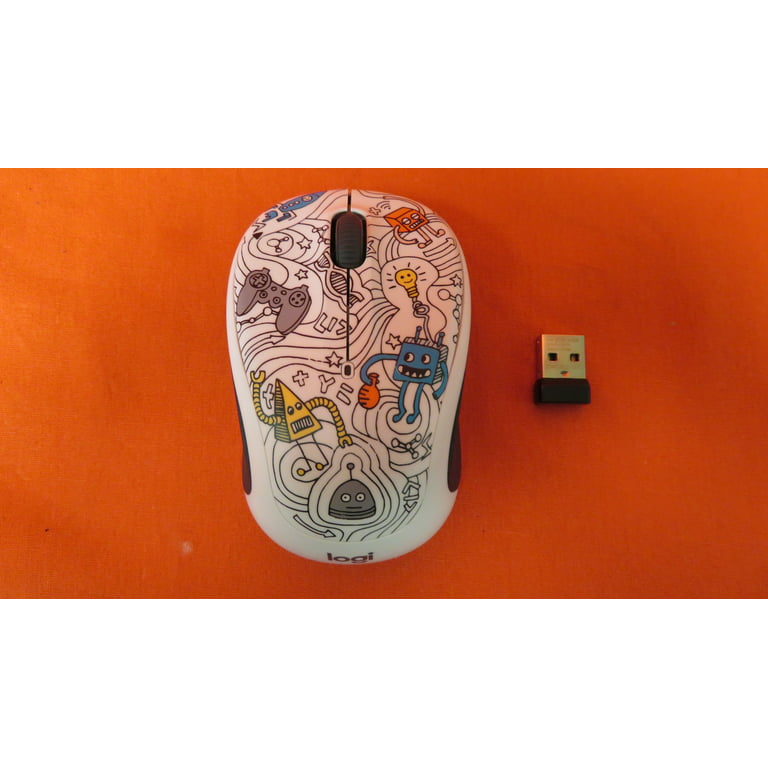 mineral pulver vision Restored Logitech Doodle Collection M325C Wireless Optical Mouse Techie  White (Refurbished) - Walmart.com
