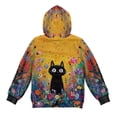 thumbnail image 5 of Pzuqiu Cat Boy's Hooded Sweatshirts 8-9 Versatile Fleece Boys Hoodies Personalized Children's Long Sleeve Sweatshirt Fall Outfits Fashion Clothing for Daily Life, 5 of 7