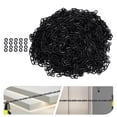 thumbnail image 6 of 200ft Plastic Barrier Chain Plastic Chain Links Safety Link Crowd Control Barriers Black, 6 of 12