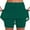 Dark Green, variant on EDFBUYKRS Female Women Pants Casual Linen Pants Women High Waisted Fitted Women's Elastic Yoga Skirt Color Sports Shorts Lightweight High Waisted Tight Print Jogging 2026 Xl