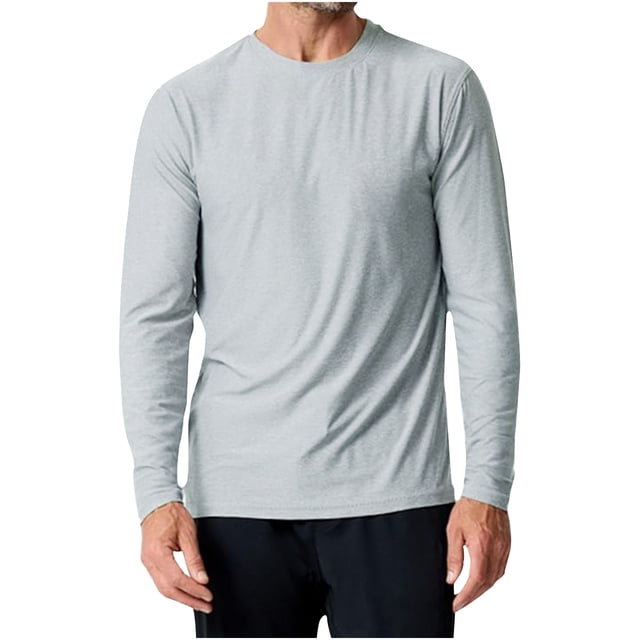 Dagugfen Hauts pour Hommes à Manches Longues Col Ras du Cou Protection Solaire Ajustés Confortables Plein Air Randonnée Voyage Pêche Chemises