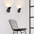 thumbnail image 3 of LED Wall Lamp, Upward Wall Mount Light Hard Wired Modern Curved Panel  for Corridor for Bedroom, 3 of 8