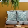 thumbnail image 3 of Seafoam Blue Starfish Ocean Pillow Covers 18X18 Inch Summer Nautical Coastal Beach Decorative Pillow Cases Set of 2 Cotton Linen Throw Pillows Seasonal Home Decor For Sofa Couch Cushion Outdoor, 3 of 6