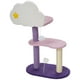 thumbnail image 5 of Rascador Tipo Árbol Sunnoo Morado de 2 Niveles de Felpa para Gatos, 5 of 9