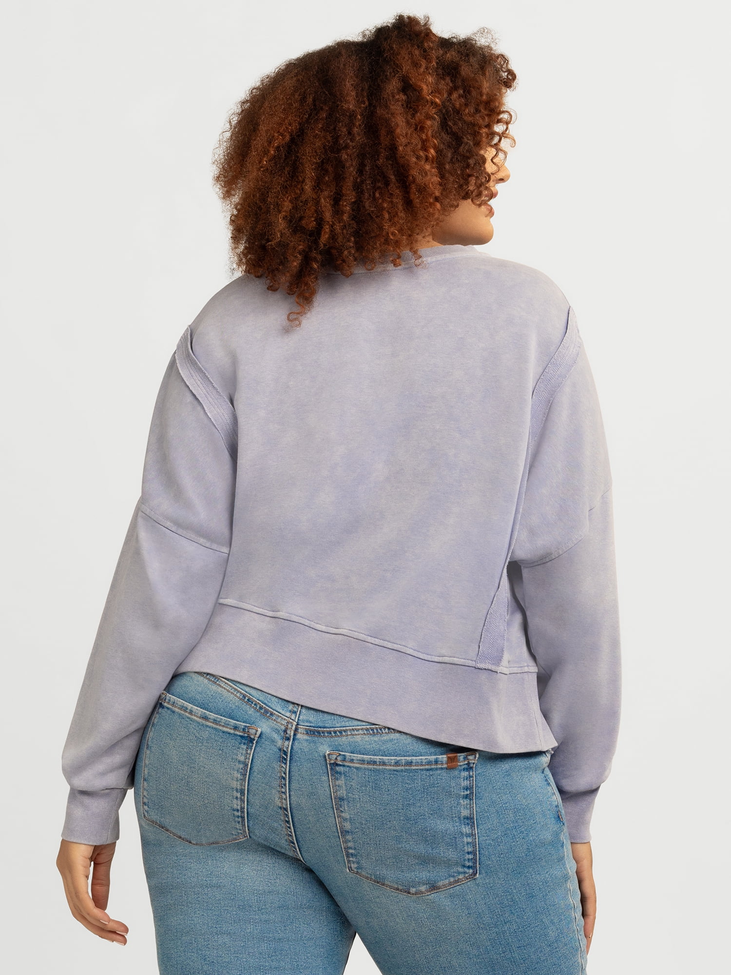Jessica Simpson Women's Philomenia Knit Denim Pullover Top, Sizes XS-4X