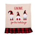 thumbnail image 3 of AMERTEER Clearance Christmas Decorations Plaid Cloth Chair Back Cover Linen Machine Embroidered Faceless Old Man Chair Cover Three Colors, 3 of 4