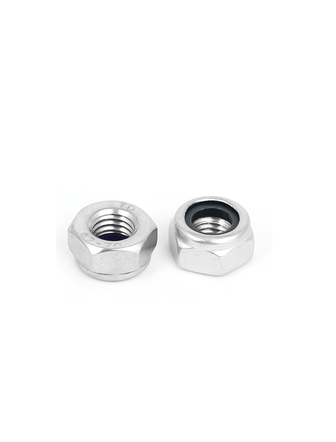 Uxcell Hex Lock Nuts - M10 X 1.5mm Carbon Steel Nylon Insert Self