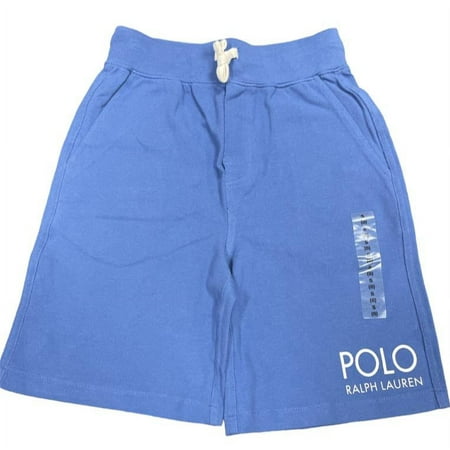 POLO RALPH LAUREN Blue Boys Logo Printed Cotton Mesh Short, Size 9M, NWOT