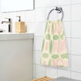 thumbnail image 3 of Yayeee 100% Cotton Hand Towels for Bathroom 16" x 28" Soft Absorbent Kitchen Towel, Light Green Geometric, 3 of 7