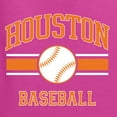 thumbnail image 6 of Wild Bobby City of Houston Baseball Fantasy Fan Sports Unisex Hoodie Sweatshirt, Fuschia, Large, 6 of 6