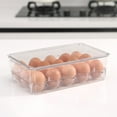 thumbnail image 4 of BPA Free Refrigerator Organizer Bins, Stackable Egg Holder, 18 Egg Tray, 4 of 7