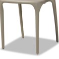 thumbnail image 4 of Baxton Studio AY-PC09-Beige Plastic-DC Gould Ensemble de Chaises de Salle à Manger en Plastique Transformable Moderne, Beige - 4 Pcs, 4 of 5