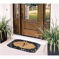 thumbnail image 5 of A1 Home Collections Floral Black, Beige, Multi-color Rubber and Coir Doormat for Outdoor Entrance Non Slip Backing Front Door Mat, 23" x 38", 5 of 7