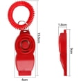 thumbnail image 4 of Silbato/clicker 2 en 1 para perros, clicker de entrenamiento con correa para la muñeca y botón grande para entrenar y educar perros, gatos o caballos, 3 colores., 4 of 5