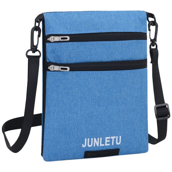 JUNLETU Travel Neck Pouch Neck Wallet Stash Passport Holder for Men and Women