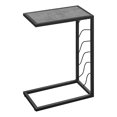 thumbnail image 1 of Mesa decorativa - 25 "de alto / aspecto piedra gris / metal negro Monarch Specialties  I 3301, 1 of 2