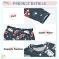 thumbnail image 4 of Dailycode Cotton Pajama Set Snug Fit Long Sleeve Top and Pants for 18M-8Y Colorful Cars and Stars, 4 of 7