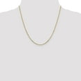 thumbnail image 2 of Real 14kt Yellow Gold 1.8mm Diamond Cut Round Open Link Cable Chain; 20 inch; for Adults and Teens; for Women and Men, 2 of 5