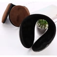 thumbnail image 3 of Cache-oreilles Homme Hiver Couleur Unie Cache-Oreilles en Peluche Réchauffeur Bandeau Coupe-Vent, 3 of 7