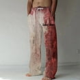 thumbnail image 2 of YDLCAFD Overalls Men Insulated Winter Men Drawstring Casual Pants Loose Comfortable Trendy Printed Pants, 2 of 4