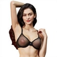 thumbnail image 2 of Varsbaby Womens See Through Bra and Panty Set Mesh Bras and G-String Lingerie for Women, 2 of 7