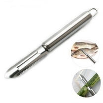 WHAMVOX Peeler Scaler Fish Cleaning Tools Ergonomic Fish Scale Shaver Silver