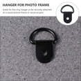 thumbnail image 3 of ELAYARD 30Pcs Iron Photo Frame Hanging Hooks Black D Ring Picture Frame Accessories for Decor, 3 of 7