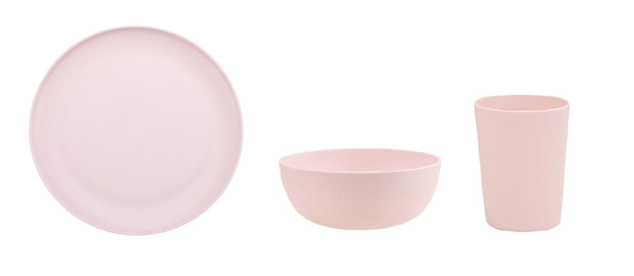 Mainstays Light Pink Plastic Plate, 10.5 inch 1pc