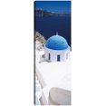 thumbnail image 1 of Cuadro Decorativo - Iglesia griega con cúpula azul Jr Impresión en canvas, estrechado., 1 of 2