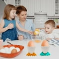 thumbnail image 2 of Egg Cups For Soft Boiled Eggs, Cartoon Egg Holders Soft Hard Boiled Egg Cups, Duck Egg For Breakfast Feet Fun Eggs, Tray, 2 of 8