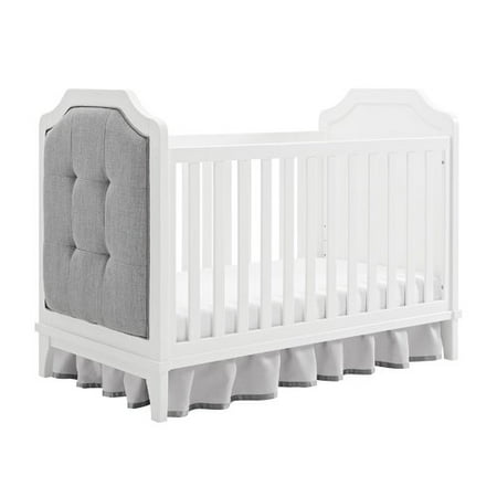 Baby Relax Cricket 3-in-1 Upholstered Crib, White