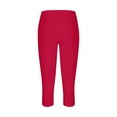 thumbnail image 4 of frariair Ladies Ventilated Mesh Insert Cropped Leggings With Moisture Control And Stretch Support For Fitness Enthusiasts Red, 4 of 4