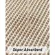 thumbnail image 2 of Alfombra de baño AMOAMI Waffle superabsorbente, antideslizante, 43 x 60 cm, 2 of 7