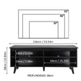 thumbnail image 3 of Mueble Mesa Para Tv Rack Madesa 4 Espacios Hasta 55 Negro, 3 of 5
