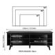 thumbnail image 3 of Mueble Mesa Para Tv Rack Madesa 4 Espacios Hasta 55 Negro, 3 of 5