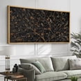 thumbnail image 2 of Large Framed Canvas Print Mystic Night Birds - Dark BotanicalWall Art Decorative Ready to Hang Painting for Living room Bedroom 60x30 inches Natural Frame, 2 of 7