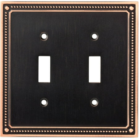 - Franklin Brass Classic Beaded Double Switch Wall Plate