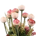 thumbnail image 3 of 1 Ramo Artificiales Decoración para hogar / Oficina Camellia Buds rojo Colco Flores artificiales de seda, 3 of 8