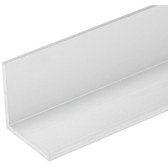 Angle en Aluminium Anodisé Transparent 92 Pouces - 2"L x 1/8"T Fabriqué aux États-Unis
