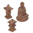 thumbnail image 5 of Estatua de Buda, estatua de Buda pintada a mano sentada en meditación pequeña con faro para el hogar, oficina, mesa, sala de estar, 5 of 5