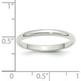 thumbnail image 3 of Avariah Diamonds Solid 10k White Gold 2.7mm Half Round Wedding Band Size 6.5 - Ring Size 6.5, 3 of 6