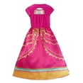 thumbnail image 2 of HAWEE Jasmine Robe de Princesse pour Filles Aladdin Noël Robes Roses Costume de Couronnement Jasmine, 2 of 6