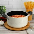 thumbnail image 5 of Oster Clairborne 6 Quart Aluminum Nonstick Dutch Oven with Lid in Sand, 5 of 5