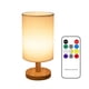 thumbnail image 1 of Lámpara de mesa USB Mesita de noche Lámpara de madera Mesita de noche moderna Lámpara de n Tomshoo Temporización regulable con control remoto, 1 of 7