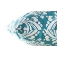 thumbnail image 5 of TreeWool (Pack of 2) Damask Accent Decorative Cotton Throw Pillow Covers (18 x 18 Inches, Teal), 5 of 6