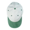 thumbnail image 4 of NYFASHION101 Unisex Adjustable 6-Panel Low-Profile Baseball Cap LOW100- Washed White/Green, 4 of 4